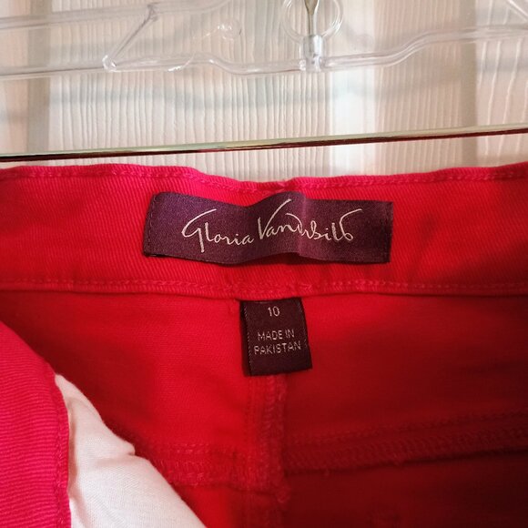Gloria Vanderbilt Amanda Sz 10, Dark Pink, Hi Rise Pants, NWOT - Picture 4 of 4